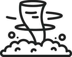 Dust Storm icon vector image. Suitable for mobile apps, web apps and print media.