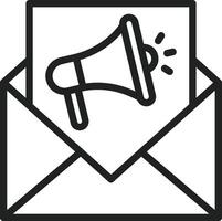 Email Marketing icon vector image. Suitable for mobile apps, web apps and print media.