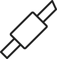 Exhaust Pipe icon vector image. Suitable for mobile apps, web apps and print media.