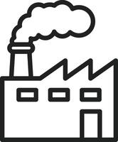 Factory icon vector image. Suitable for mobile apps, web apps and print media.