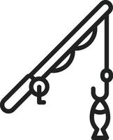 Fishing icon vector image. Suitable for mobile apps, web apps and print media.
