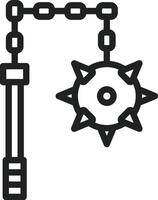 Flail icon vector image. Suitable for mobile apps, web apps and print media.