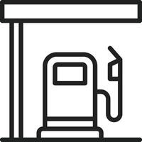 Gas Station icon vector image. Suitable for mobile apps, web apps and print media.