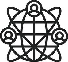 Global Conference icon vector image. Suitable for mobile apps, web apps and print media.