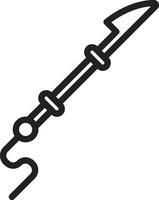 Harpoon icon vector image. Suitable for mobile apps, web apps and print media.