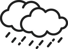 Heavy Rain icon vector image. Suitable for mobile apps, web apps and print media.