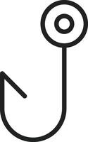 Hook icon vector image. Suitable for mobile apps, web apps and print media.