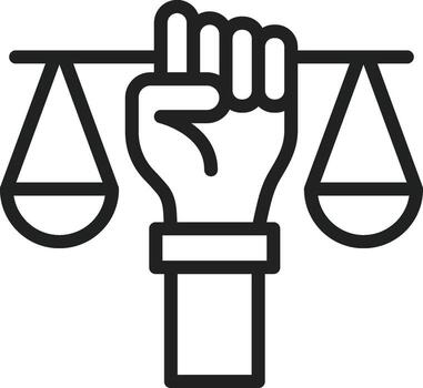 Human Rights icon vector image. Suitable for mobile apps, web apps and print media.