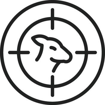 Hunt Animal icon vector image. Suitable for mobile apps, web apps and print media.