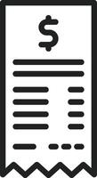 Inovice icon vector image. Suitable for mobile apps, web apps and print media.