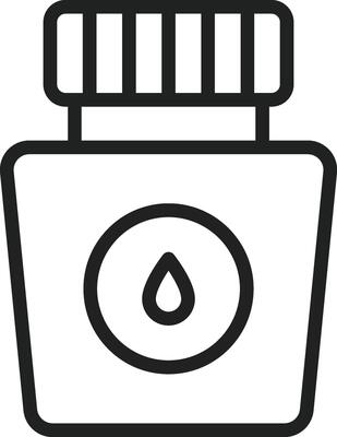 Ink icon vector image. Suitable for mobile apps, web apps and print media.
