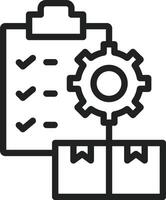 Inventory Setting icon vector image. Suitable for mobile apps, web apps and print media.