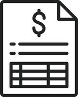 Invoice icon vector image. Suitable for mobile apps, web apps and print media.