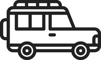 Jeep icon vector image. Suitable for mobile apps, web apps and print media.