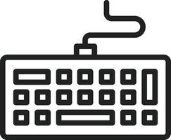 Keyboard icon vector image. Suitable for mobile apps, web apps and print media.