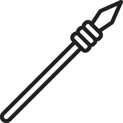 Lance icon vector image. Suitable for mobile apps, web apps and print media.
