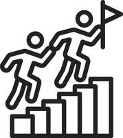 Leadership icon vector image. Suitable for mobile apps, web apps and print media.
