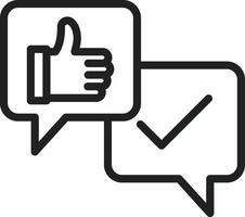 Like Chat icon vector image. Suitable for mobile apps, web apps and print media.