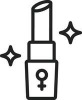 Lipstick icon vector image. Suitable for mobile apps, web apps and print media.
