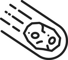 Meteorite icon vector image. Suitable for mobile apps, web apps and print media.