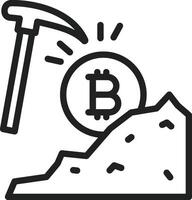 Mining icon vector image. Suitable for mobile apps, web apps and print media.
