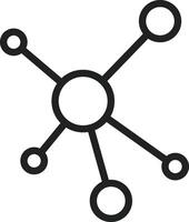 Molecule icon vector image. Suitable for mobile apps, web apps and print media.