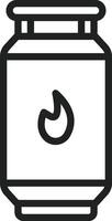 Natural Gas icon vector image. Suitable for mobile apps, web apps and print media.