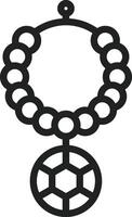Necklace icon vector image. Suitable for mobile apps, web apps and print media.