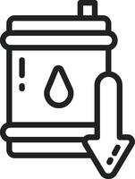 Oil Down icon vector image. Suitable for mobile apps, web apps and print media.