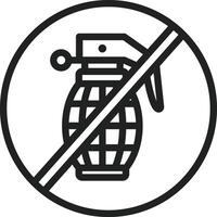 No War icon vector image. Suitable for mobile apps, web apps and print media.