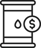 Oil Price icon vector image. Suitable for mobile apps, web apps and print media.