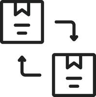 Package Replacement icon vector image. Suitable for mobile apps, web apps and print media.