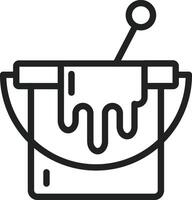 Paint Bucket icon vector image. Suitable for mobile apps, web apps and print media.