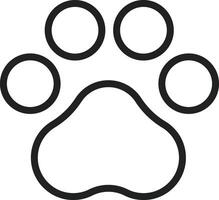 Pawprint icon vector image. Suitable for mobile apps, web apps and print media.