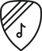 Plectrum icon vector image. Suitable for mobile apps, web apps and print media.