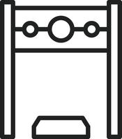 Pillory icon vector image. Suitable for mobile apps, web apps and print media.