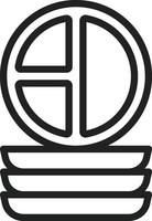 Plate icon vector image. Suitable for mobile apps, web apps and print media.