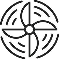 Propeller icon vector image. Suitable for mobile apps, web apps and print media.