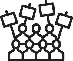 Protest icon vector image. Suitable for mobile apps, web apps and print media.
