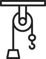 Pulley icon vector image. Suitable for mobile apps, web apps and print media.