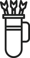 Quiver icon vector image. Suitable for mobile apps, web apps and print media.