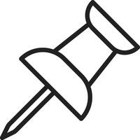Push Pin icon vector image. Suitable for mobile apps, web apps and print media.