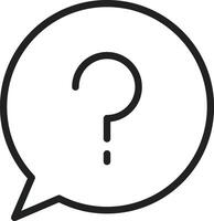 Question icon vector image. Suitable for mobile apps, web apps and print media.