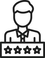 Rate icon vector image. Suitable for mobile apps, web apps and print media.
