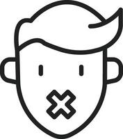 Repression icon vector image. Suitable for mobile apps, web apps and print media.
