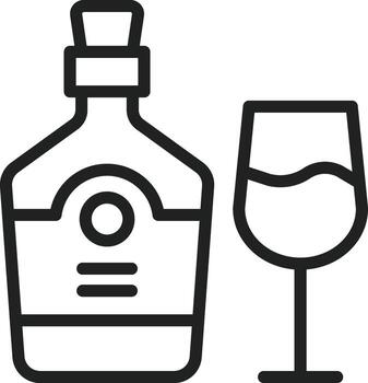 Rum icon vector image. Suitable for mobile apps, web apps and print media.