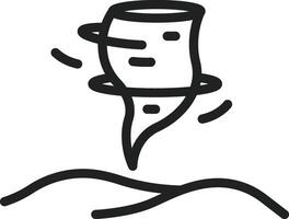 Sandstorm icon vector image. Suitable for mobile apps, web apps and print media.