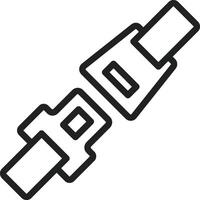 Seat Belt icon vector image. Suitable for mobile apps, web apps and print media.
