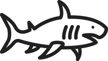 Shark icon vector image. Suitable for mobile apps, web apps and print media.