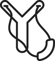 Slingshot icon vector image. Suitable for mobile apps, web apps and print media.